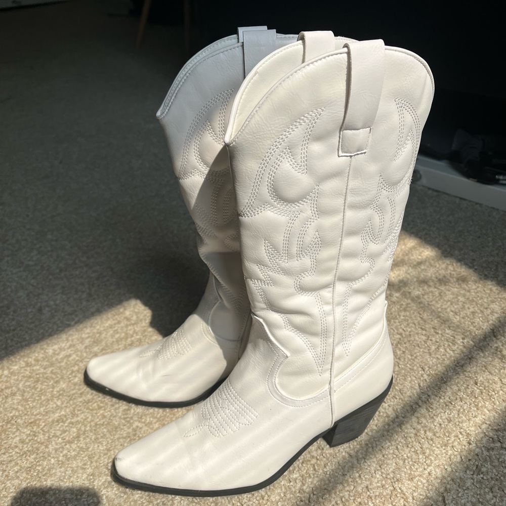 White cowboy boots! Perfect for bachelorette party